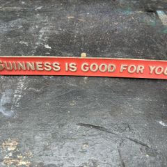 Vintage Rare Genuine "GUINNESS IS GOOD FOR YOU" shelf sign