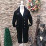 Steilmann black corduroy overcoat size 12 Postage included Image 3
