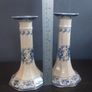 Lovely Pair of Tall Vintage Powell Craft Candlesticks in Excellent Condition, in the Very Popular but Discontinued Pattern, The Cuddra Collection, Rare Items Image 9