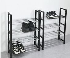 4-tier Shoe Rack - Ideal to maximise storage space - also great as a wadrobe insert for extra shelving :)