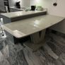 Brand-New Extendable Light Grey Dining Table Image 6