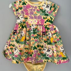 Moomins by Martinex -short sleeve bodysuit dress size 56 EUC