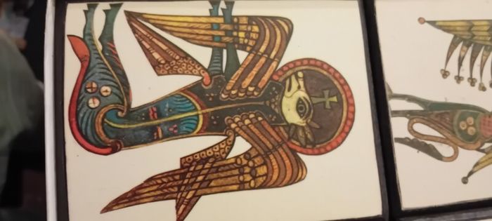 Set Of Four Vintage Book Of Kells Plaques