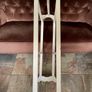 Early 20th Century Art Deco Shape Tall Freestanding Painted Wooden Towel Rail or Quilt Rack Image 5
