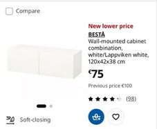 2 Ikea wall mounted cabinets