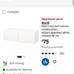 2 Ikea wall mounted cabinets