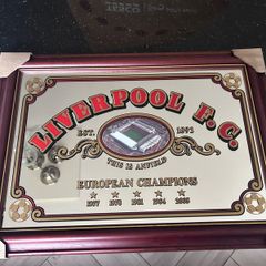 Liverpool FC European Champions Anfield Framed Mirror Plaque Unopened