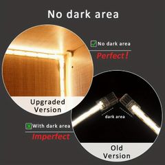 6pcs L-shaped COB Light With Snap Button, Reusable, For 2pin 8mm/10mm