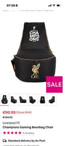 Liverpool champions bean bag