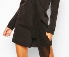 black blazer dress