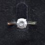 9ct White Gold Solitaire Ring 51.5 | Hallmarked 375 Image 5