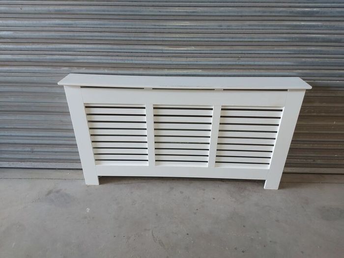 White radiator cover