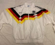West Germany 1990 football zip shell tracksuit top