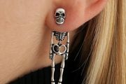 skeleton earrings