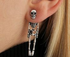 skeleton earrings