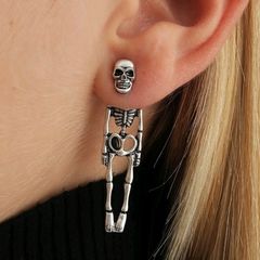 skeleton earrings