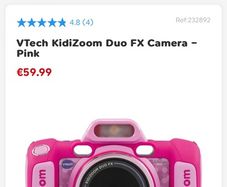 Kidizoom duo kids camera perfect condition vtech