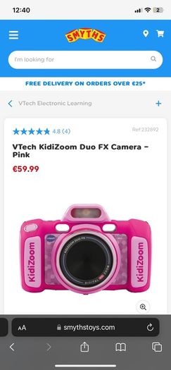 Kidizoom duo kids camera perfect condition vtech