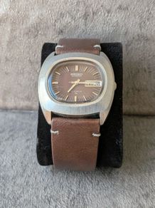 Seiko "Baby Monaco" | 1972 Racing Icon | Sunburst Tobacco TV Dial Vintage Watch