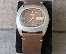 Seiko "Baby Monaco" | 1972 Racing Icon | Sunburst Tobacco TV Dial Vintage Watch