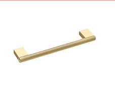Elite Knobs & Handles Kensington Knurled D Handle Brushed Brass 169mm