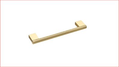 Elite Knobs & Handles Kensington Knurled D Handle Brushed Brass 169mm