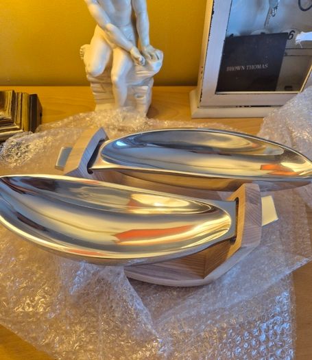 Vintage Dansk Torq Chip & Dip Set - NEW IN BOX, AV