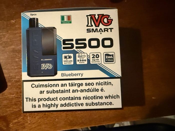 IVG 5500 Blueberry vapes