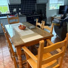 furniturePine Table 6 Chairs