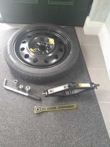 18" Spare wheel with jack and accessories