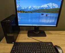 Dell Optiplex 7060 SFF PC Intel i5 8th Gen 24" IPS LCD Windows 11 & Office 2021 Pro, 512GB NVMe, Wifi