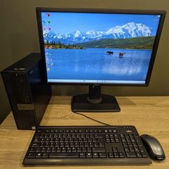 Dell Optiplex 7060 SFF PC Intel i5 8th Gen 24" IPS LCD Windows 11 & Office 2021 Pro, 512GB NVMe, Wifi
