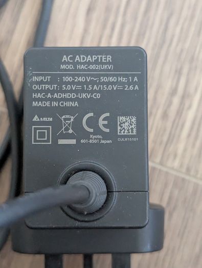 Nintendo Switch AC Power Adapter Charger