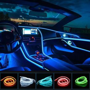 3m car interior accessories atmosphere lamp Trim EL cold light line with USB DIY Decorative Dash board Console Auto LED Ambient Light