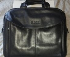 Dell deluxe leather laptop bag