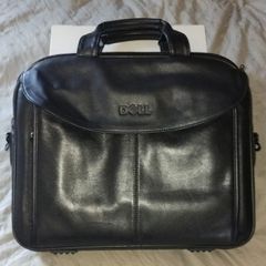 Dell deluxe leather laptop bag