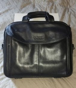 Dell deluxe leather laptop bag