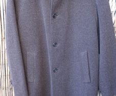 Strellson Mens formal brown herringbone wool coat