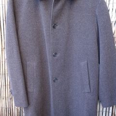 Strellson Mens formal brown herringbone wool coat