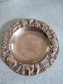 Brass Animal Ashtray, Antique Ashtray, Ash Tray, Noah's Ark Ashtray, Antique Brass, Vintage Ashtray