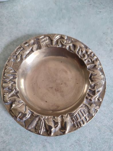 Brass Animal Ashtray, Antique Ashtray, Ash Tray, Noah's Ark Ashtray, Antique Brass, Vintage Ashtray
