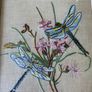 Vintage Emboidered Framed Flowers Image 5