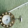Vintage Fishing Rod & Reel Collectible Mini-Clock ,fresh battery, works fine Image 4
