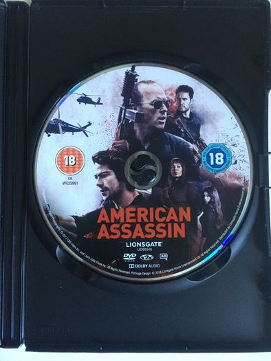 American Assassin [2017] Dylan O'Brien, Michael Keaton, Sanaa Lathan, Shiva Negar & Taylor Kitsch [Movie DVD]