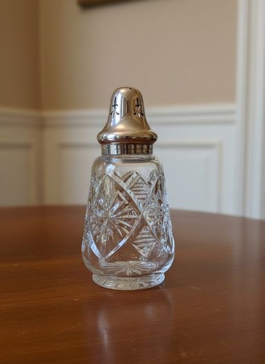 Sterling Silver and Cut Glass Sugar Sifter(1940)