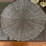 Vintage Mid-Century Modern Bark or Rain Glass Pattern Platter Image 3