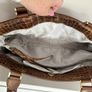 Vintage Crocodile-Print Leather PINKO Love Bag Image 9