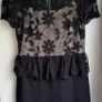 Embroidered lace black dress UK10-12 Image 8