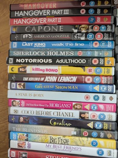 81+ films on DVD