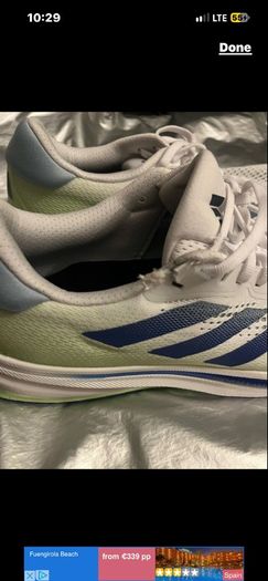 adidas supernova rise shoes running trainers  size 44 US 10